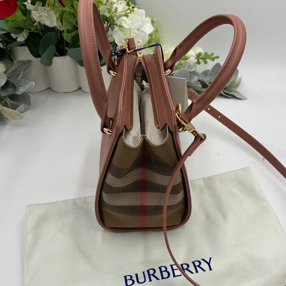 Women’s Burberry, mini top handle, satchel handbag, detachable shoulder strap - Picture 4 of 15